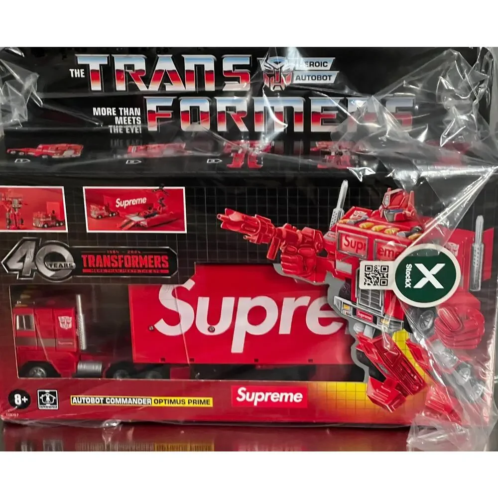 Supreme x Transformers G1 Optimus Prime Figure FW22 Factory Sealed New